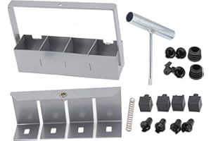 BOROCO Ręczny stalowy blok gruntowy, bloker do podłoża Ręczny blok gruntowy ze stali nierdzewnej Narzędzie do blokowania gleby do ogrodu zewnętrznego Ogród warzywny do sadzonek, sadzonek, szklarni