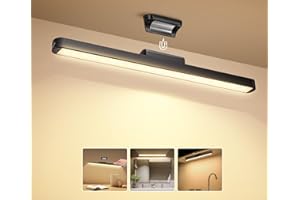 Aigostar Lampe Salle De Bain,Lampe de Placard,Lumiere LED à Magnétique Rechargeable par USB,Sans Detecteur de Mouvement,4 Mode Luminosité et éclairage Angle Ajustable,Idéal Cuisine,Armoire,Sous Meuble