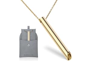 ECtury Breathing Necklace, Anxiety Relief Necklace, Breathlace Necklace for Anxiety Rescue Remedy, Christmas Gifts, Gadgets for Men, Secret Santa Gifts for Women, Gifts for Her Him