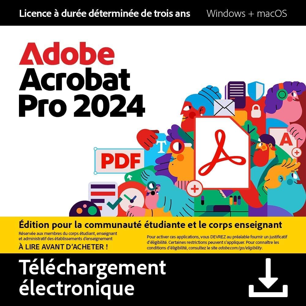 Foire Aux Questions Essentielles sur le Adobe Acrobat Pro 2024 Étudiant Enseignant Éd