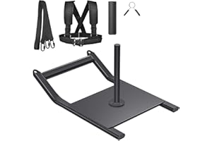 Kipika Trineo de Pesas, Trineo de Entrenamiento para Fitness, Adecuado para Placa de Peso de 1" y 2"