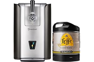 PerfectDraft Pro – Pack Tireuse À Bière + 1 Fût Leffe Blonde 6L – Machine Pression À Domicile – Refroidissement À 3°C – 30 Jours Fraîcheur – Écran LED Température – Idée Cadeau Amateur Bière
