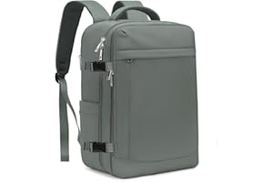 Yankony Sac a Dos Voyage Cabine Avion 45x36x20 pour Easyjet Bagages Cabine 40x20x25 avec Pochette Antivol Sac de Voyage Femme Résistant à l'eau Valise Bag Main 30 L Sac à Dos pour Ordinateur Portable