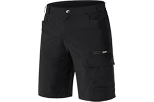 EKLENTSON Mens Shorts Quick Dry Cargo Shorts Lightweight Walking Hiking Shorts Zip Fishing Cycling Safari Pants with Multi Pockets