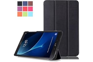 SKYTAR Galaxy Tab A6 10.1 Custodia - Flip Cover in PU Pelle Smart Case Protezione Stand Custodia per Samsung Galaxy Tab A 10,1'' Pollice (2016) SM-T580N / SM-T585N Tablet (Nero)