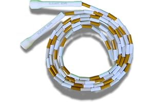 ELEVATE ROPE Elevate lina profesjonalna zroszona skakanka - regulowana 3 m, wysokiej jakości koraliki i lina poliestrowa - do freestyle, cardio i sztuczek, nadaje się do wszystkich poziomów i użytku wewnątrz/na