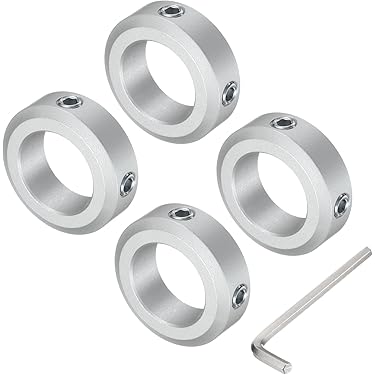 Anello Di Fissaggio In Acciaio Nero - Collare A Morsetto Doppio Da 10mm A 40mm Per Alberi Meccanici - Foto 5