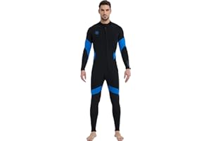 Lemorecn Wet Suits for Men Women, 2mm Ultra-Stretch Neoprene Wetsuits for Men and Women Front Zipper Full Body Diving Suit for Water Sports