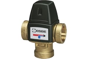 ESBE Mezclador de hábitat termostático sanitario y solar E.S.B.E ajustable 35-60°, 20x27 FFF