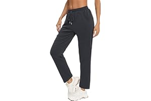 Aseniza Pantalon Chandal Mujer Invierno Algodón Deportes Chándal Jogger para Casual Tallas Grandes con Bolsillos