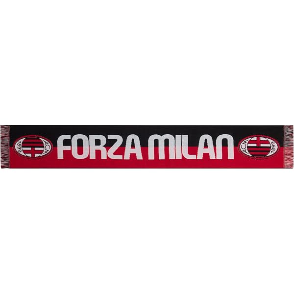Ancienne Écharpe Forza Milan AC Supporters Vintage Collection