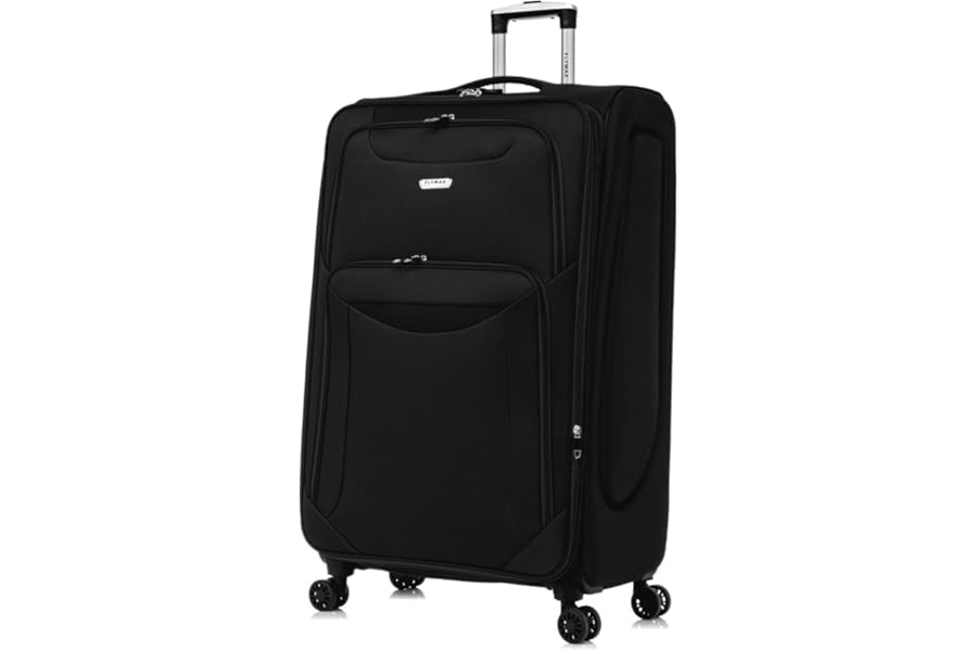 FLYMAX 24" Medium Super Lightweight 4 Wheel Suitcase Luggage Expandable with Wheels