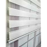 BBB Stor Zebra Perde 3 Renk Se&ccedil;eneği 160x200 Beyaz