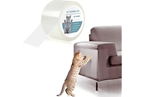 Pidsen Protezione Graffi Gatto,7CM*10M Protezione Antigraffio per Gatti Nano Nastro Adesivo Antigraffio Porta, Trasparente PVC Proteggi Divano Gatti Graffi Protezioni, Protezione per Divano e Mobili