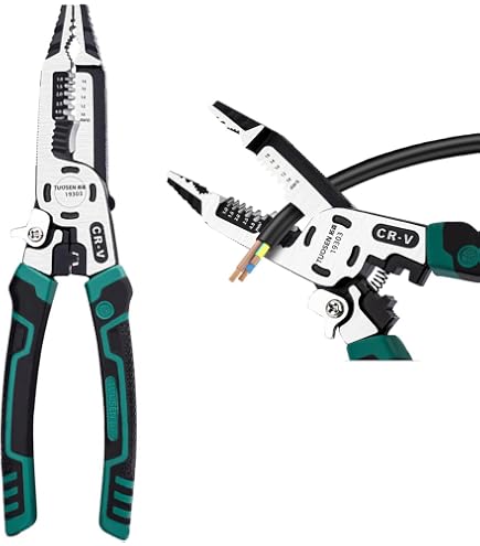 TaskMaster Abisolierwerkzeug – Für Kabeldurchmesser 0,5–2,9 Cm, 3 Verriegelungspositionen, Ergonomisch