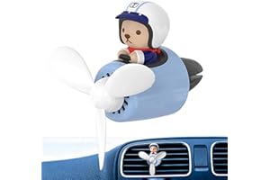 Anloximt Propeller Air Freshener | Cute Bear Pilot Car Air Freshener Propeller Fan | Car Air Freshener Air Outlet Vent Air Freshener Aromatherapy Ornament Automotive Air Freshener