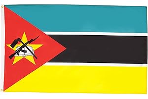 AZ FLAG Bandiera Mozambico 150 x 90 cm - Bandiera Mozambicana 90 x 150 cm