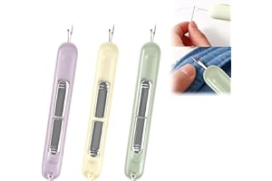 RHHGHY 2 in 1 Needle Threader Seam Ripper3 PCS Sewing Machine Needle Threaders, 2 in 1 Needle Threading Tool, Multifunctional Seam Rippers for Sewing, for Hand Sewing Crafting Knitting
