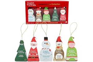 English Tea Shop® | Confezione Regalo 10 Soggetti Appendibili | Tisane Natale Gusti Assortiti - 20 Gr | Tè del Natale