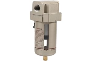 FICTORY Compresor de filtro de aire- 1 pieza Durable 1/2 '' Compresor de filtro de aire Trampa de humedad del agua Separador Regulador Accesorios