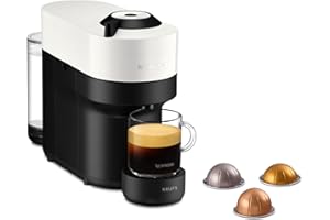 Nespresso Machine à Café Krups Vertuo POP Blanche Cafetière à Capsules YY4889FD