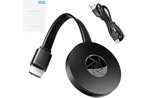 BEEHUG Wireless HDMI Display Adapter, 4K Ultra HD Resolution Screen Sharing WIFI Display Dongle, HDMI Streaming Sticks-Wireless Adapter Media Player Support Miracast/DLNA/Airplay for HDTV Monitor Projector