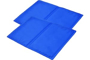 PRICE BEATER PRICEBEATER 2 Pack Cooling Gel Pillow, Multi-Function, Relaxation, and Stress Relief, Helps Improve Quality of Sleep Soft Padded Cushion Pillows, Cool Jelly Pad Cushion Mat Large (2)