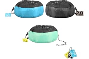 kingsea Lot de 3 sacs de rangement pour tuyau de camping-car, sac de rangement en tissu Oxford robuste avec étiquettes d'identification en caoutchouc pour tuyaux d'eau frais et cordons électriques