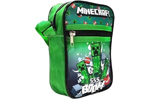 MINECRAFT Väska för barn midjeväska axelväska pojke justerbar axel sport resa fritid prylar 18 x 11 x 2 cm