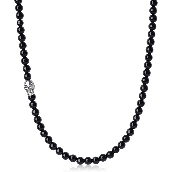 Collana Perle Onice Nero e Cristalli Cinesi e cerchi - Gioielli - C