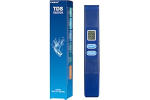 QNCIGER TDS Meter Digital Water Tester - 0-9990ppm High-Precision Water Quality Tester, 2s Fast Detection, LCD Display, Portable Design for Drinking Water & Outdoor Use