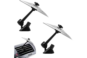 MOKEUM 2 piatti per auto, mini piatti per batteria, design ingegnoso, adatti per varie prese d'aria dell'auto, per gli amanti della musica