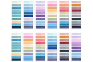 BOBOPACK 2400 Pezzi Segnapagina, Colorati Indice Sticky Notes, Schede Indice, Piccoli Foglietti Adesivi, Scrivibili Trasparenti Sticky Notes per Leggere e Contrassegnare Pagine, Imparare