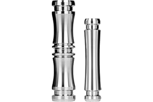 MOZE SHISHA Moze Breeze Two Sleeve Set Stainless Steel - Erweiterung aus hochwertigem Edelstahl für Rauchsäule und Mundstück
