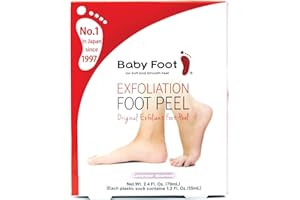 BABYFOOT Baby Foot Original Exfoliant Foot Peel - Home Treatment Solution To Repair and Remove Dry, Damaged and Cracked Skin - 2 Boots - 70ml - Lavender Scented