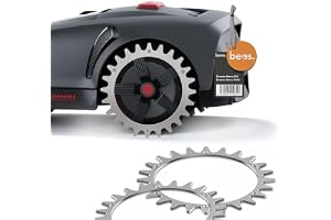 beos rostfria spikar för Dreame Mova 600 | Mova 1000 | Förbättrad väghållning för gräsklippningsrobotar – 2x dubbar + 12x skr