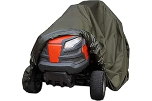 SKYWPOJU Rasenmäher Abdeckplane Rasentraktor Abdeckhaube Abdeckung UV-beständig wasserdichte Aufsitzmäher Staubschutz Wetterschutz Hülle Garten Outdoor Schutzhülle (Color : Green, Size : L)