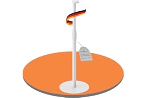 PureMounts supporto per diffusori regolabile in altezza per Sonos Era 100 & 300, supporto per diffusori, supporto per diffusori con gestione dei cavi, portata 5 kg, bianco