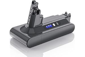 LONG FIT Batteria di Ricambio Dyson V10, LONGFIT 25,2V 5000mAh Dyson V10 SV12 Batteria per Cyclone V10 Animal V10 Absolute V10 Fluffy V10 Motorhead Aspirapolvere