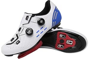 XUANKE Road Cycling Shoes Mens SPD-SL/SPD/Delta/KEO Compatible with Peloton Bike Indoor Outdoor Road Bike Riding Shoes Women's Black MTB