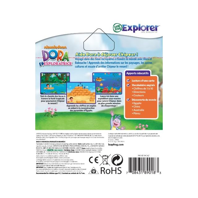 Dora Jeu 89018 Leapfrog Leappad Leappad 2 Leapster Explorer Jeu Educatif Electronique Jeux Electroniques Educatifs