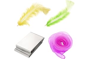 CHALYNA 4 Pieces Baby Sensory Scarf Feathers and Foil Blanket Set, Sensory Toys for Babies, Sensory Play for Babies Newborn Infant Toddler Presents Baby Shower Party Supplies