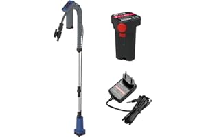 Güde Pompe pour fûts de pluie à batterie RFP 12-201-04 (12 V, 1500 l/h, hauteur de refoulement 11 m, granulométrie max 0,5 mm, robinet d'arrêt, réglage télescopique, batterie et chargeur inclus)