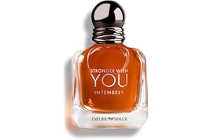 Armani Beauty Stronger With You Intensely – Cologne for Men – Fougère Ambery Woody Herrenduft – Rosa Pfeffer, Lavendel, Vanille – 50 ml
