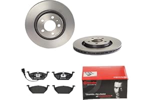 2 Bremsscheiben belüftet 280 mm + Bremsbeläge Vorne von Brembo Innenbelüftet (1420-53482) Bremsensatz Bremsanlage Bremsen-Kit,Bremsenset, Bremsscheiben, Bremsbeläge, Bremsen-Set, Beläge, Bremsbelag,