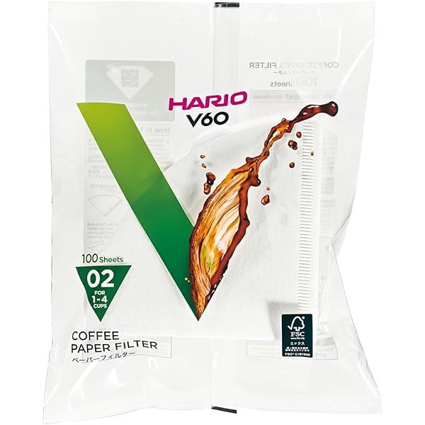 40 Filtri Caffè V60 Tipo 02 - Carta Filtro Conica Per Caffè Americano Manuale - Foto 4