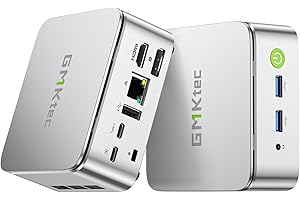GMKtec Mini PC Ryzen 5 3500U (Beats N150, jusqu'à 3.7GHz), 16 Go RAM 1To M.2 SSD, Mini Ordinateur avec 2.5G LAN, Triple 4K Display (HDMI/DP/Type C), Micro PC pour Office, Gaming