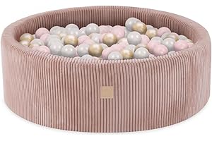 MISIOO Ball Pit - Soft Play Ball Pit for Baby - Machine Washable - 90 x 30cm - 200 Balls - Create a Safe, Colorful Playground for Your Little One - Easy to Clean, Hours of Joy!