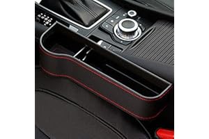 MEISISLEY Car Seat Organiser Car Organisers Multifunctional Car Seat Organiser Car Tidy For Front Of Car Car Seat Organiser Front Car Seat Gap Organiser black,left