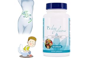 GOKAME 15 Day Gut Cleanse - Gut and Colon Support, 15 Day Gut Cleanse and Colon Support, 15 Day Cleanse Gut Help Restore Your Gut Naturally, Focus on Gut Health for Women and Men (1Box)